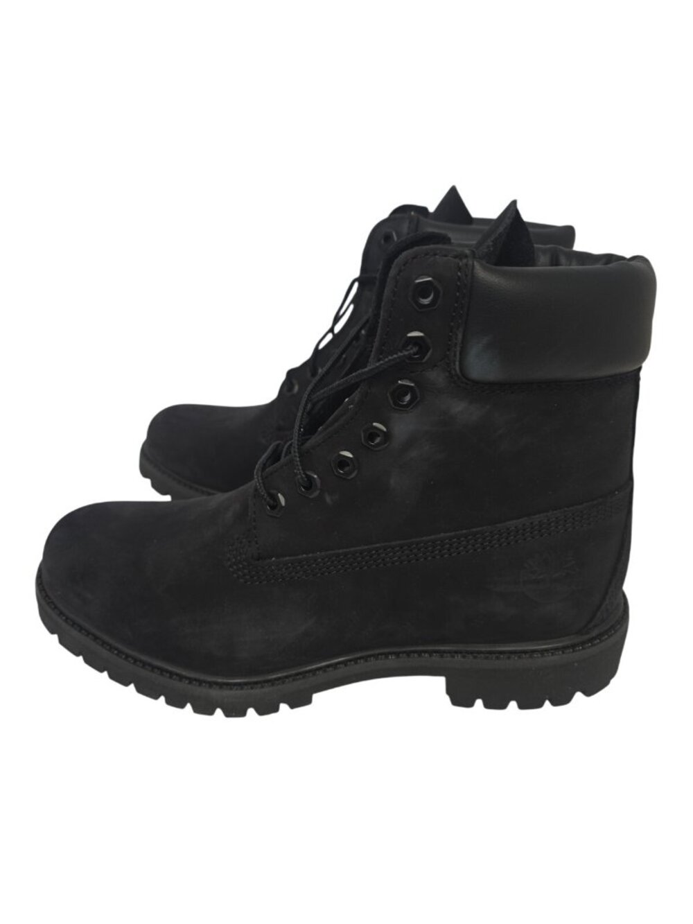 Timberland Men's 10073 6-Inch Premium Nubuck Waterproof Boot Black Size 9W - Picture 4 of 8